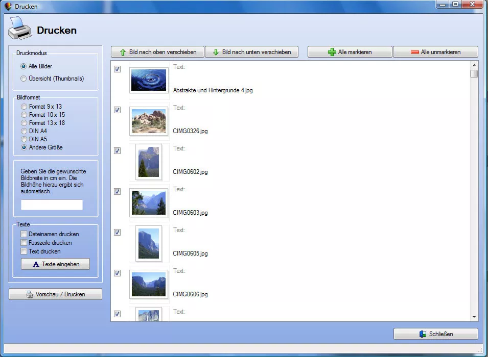 Fotos bearbeiten und auszudrucken Fotos bearbeiten und auszudrucken